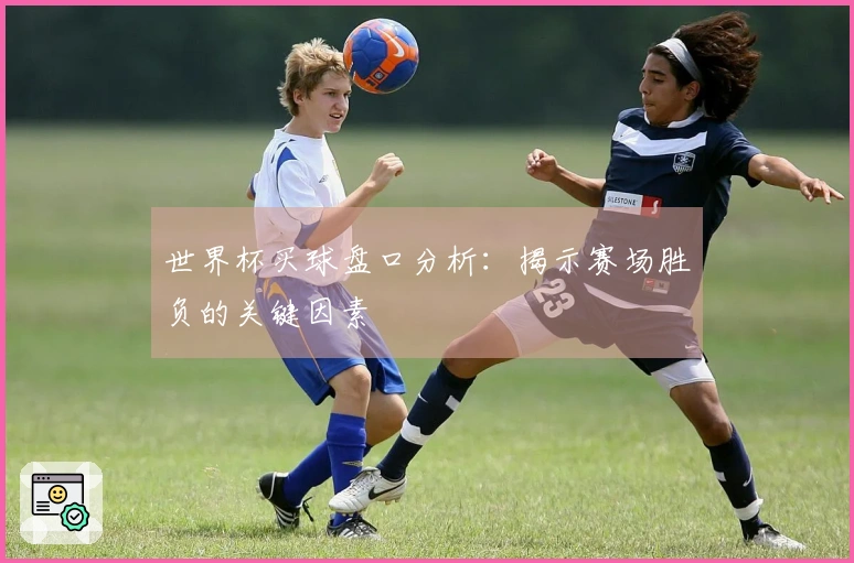 世界杯买球盘口分析：揭示赛场胜负的关键因素